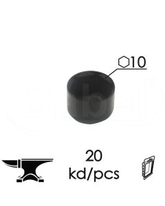 Dabel kapica za matice km1 crna ok10 (20kom) dbp1