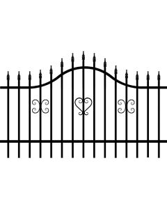 Polbram Emma metalna ograda - panel 2,00x1,20-1,50m